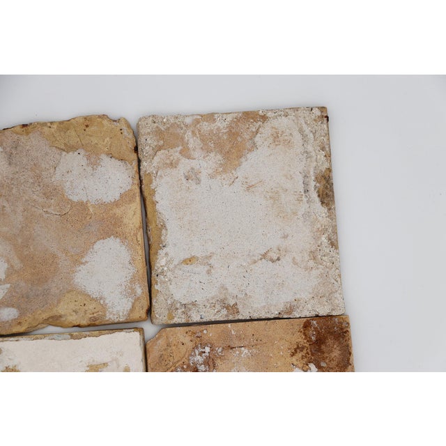 18th Century Set of Four Delft Tiles, Earthenware For Sale - Image 9 of 9