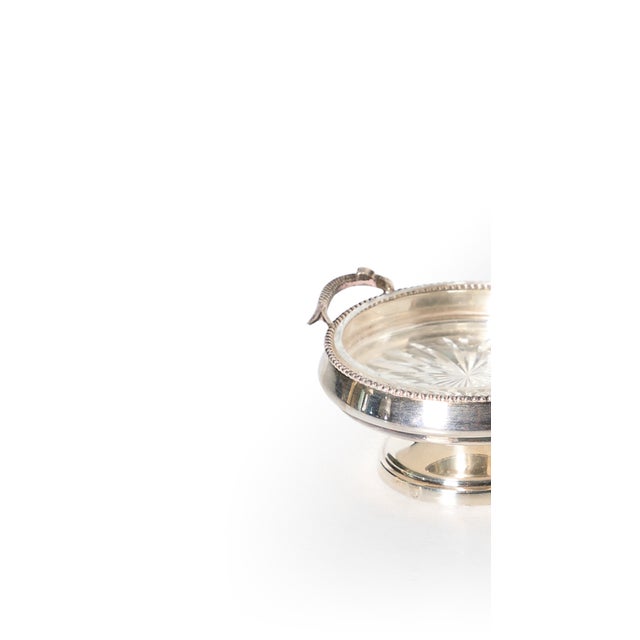Mid-Century Modern 1940s Mid-Century Modern Individual Caviar Server Silver Plate For Sale - Image 3 of 3
