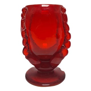 Vase by J. Słuczan-Orkusz for Cracow Institute for Glassworks, Poland, 1970s For Sale