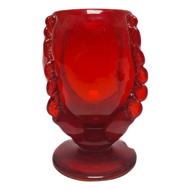 Vase by J. Słuczan-Orkusz for Cracow Institute for Glassworks, Poland, 1970s For Sale