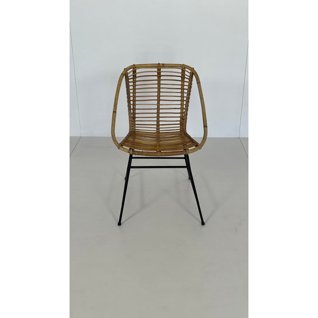 Vintage Wicker Rattan Chair, 1960s For Sale - Image 10 of 10