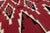 Modern Navajo Style Southwest Wool Rug - Crimson Red & Geometric Diamond Motif For Sale - Image 11 of 12