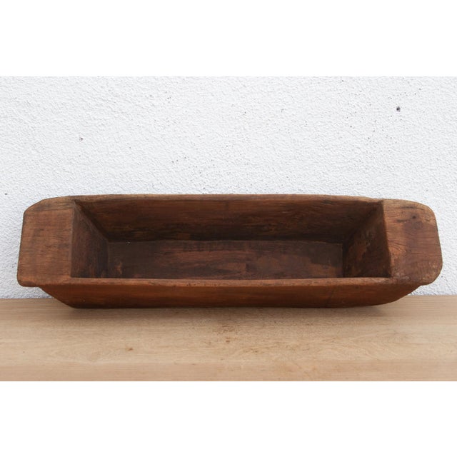 1950s Old Wabi Sabi Wooden Trough For Sale - Image 5 of 7