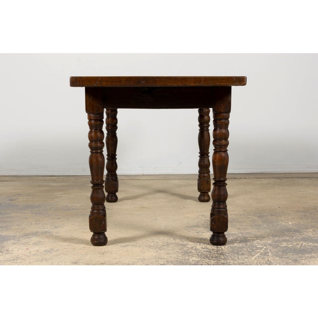 Early 19th Century French Louis XIII Style Oak Farmhouse Dining Table For Sale - Image 11 of 18