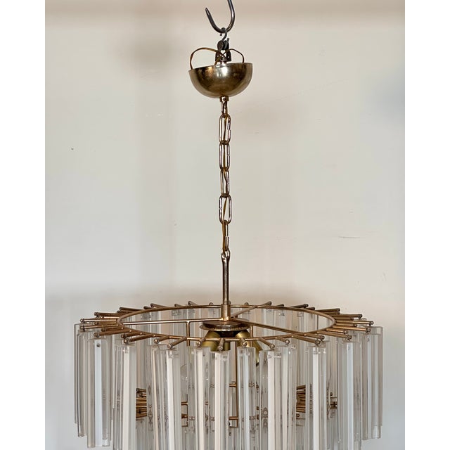 Vintage Murano Glass Chandelier, 1970s For Sale - Image 4 of 12