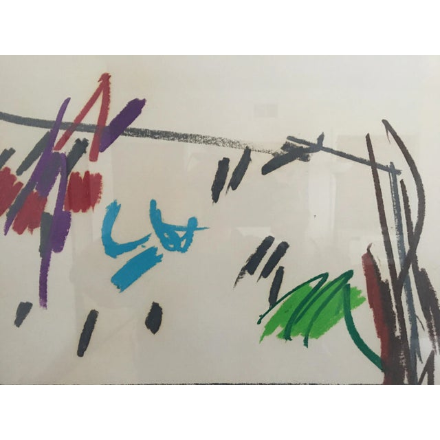 Abstract 1970s Abstract Oil Painting by David Kimball Anderson, Framed For Sale - Image 3 of 6