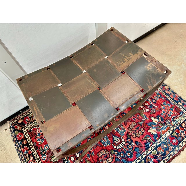 French Vintage French Wrought Iron Curule Stool For Sale - Image 3 of 6