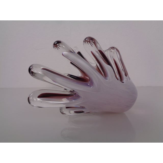 Handmade Crystal Glass Bowl from Gränna Glas, Sweden, 1970s For Sale - Image 12 of 18