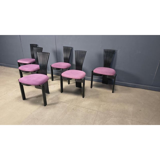 Purple Totem Chairs by Torstein Nilsen for Westnofa, 1980s, Set of 6 For Sale - Image 8 of 13
