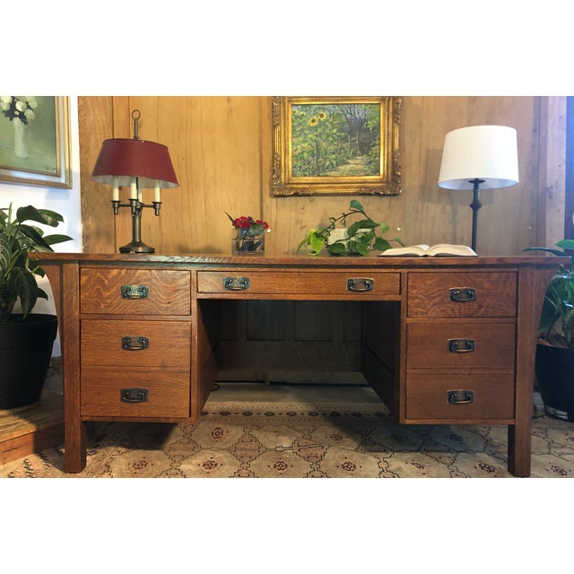 Stickley Mission Style Executive Desk Chairish