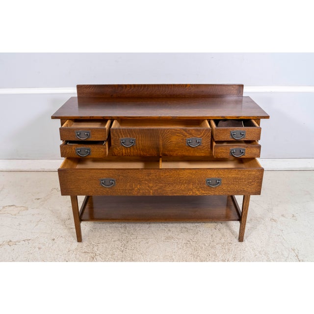 Stickley Stickley Mission Oak Arts & Crafts Sideboard For Sale - Image 4 of 18