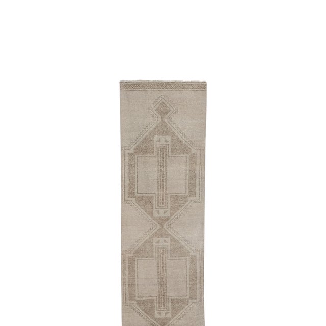 Hand-Knotted Turkish Kurdish Runner - Low Pile Tribal Runner 3'3" X 28'1" 39'' x 337'' / 98 x 856 cm Hand weaved with...