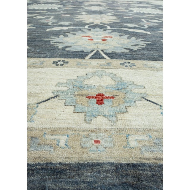 Early 21st Century Oushak Rug 12'1" x 13'11" #17650 For Sale - Image 5 of 8