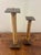 Mid-Century Modern Vintage Coastal Bamboo, Cane & Steel Architectural Candlesticks - Pair For Sale - Image 3 of 5