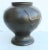 Globular bronze vase with two flying duck designs on the surface. Meiji Japanese nature-inspired design on the surface...