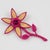 Contemporary John Galliano Paris Pink Enamel Metal and Straw Daisy Brooch For Sale - Image 3 of 8