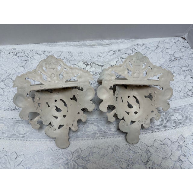 Midcentury Pair of Petite Decorative Wall Decor Shelves- Set of Two For Sale - Image 12 of 12