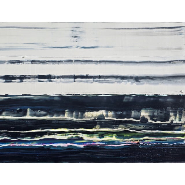 2020s Pacific Ocean / Palisades No. 2 — Original Abstract Seascape by Diane Grant | Neutral Color Palette | Color Field For Sale - Image 5 of 9