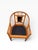 Wood Vintage Chinoiserie Style Rattan Barrel Chair With Hand-Painted Lacquer Panel For Sale - Image 7 of 14