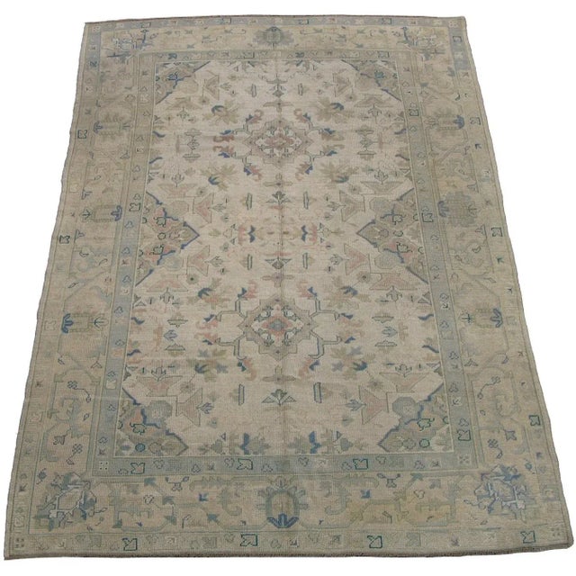 19th Century Antique Oushak Rug 9.5x6.9 For Sale - Image 5 of 5
