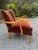 Mid-Century Modern 1940s Danish Modern Fritz Hansen Style Lounge Chair in Cinnamon Mohair For Sale - Image 3 of 17