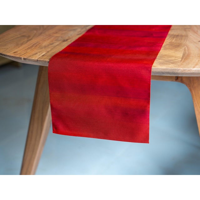 Japanese Ceremonial Silk Table Runner by Renaras For Sale - Image 6 of 6