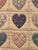 Textile Pair of Vintage American Folk Art Hearts & Bears Quilted Textile Art, Dusty Pink, Baby Blue, Off-White For Sale - Image 7 of 12