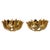 Italian Gilt Metal Lotus Flower Wall Sconces, 1980s, Set of 2 For Sale - Image 13 of 13
