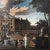 Textile Mid 17th Century "Palace Courtyard" Dutch School Oil Painting, Framed For Sale - Image 7 of 11