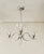 Art Deco Chandelier in Glass and Nickel, 1920s For Sale - Image 6 of 8