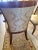 Brown Set of 8 John Widdicomb Klismos Dining Room Chairs With Gold Satin Damask For Sale - Image 8 of 12