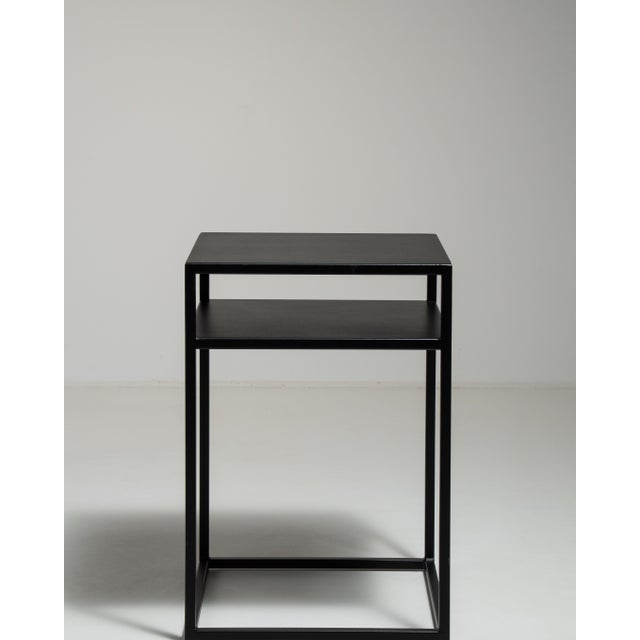 Early 21st Century Poland Black Wood Side Table For Sale - Image 15 of 15