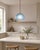 Contemporary Aqua Blown Glass Pendant Light by Artem Zakharchenko-Halytskyi For Sale - Image 3 of 6