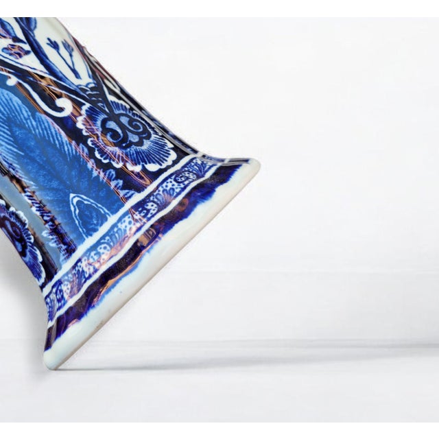 Ceramic Delft Blue Garniture Set from Royal Sphinx, Maastricht, 1959, Set of 3 For Sale - Image 7 of 18