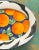 Mid-Century Modern 1980s California Arts and Crafts Oval Platter With Oranges For Sale - Image 3 of 10