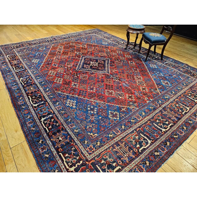 Vintage Persian Joshegan Kashan Rug, Hand-Knotted Wool, Weeping Willow Pattern,11x14 For Sale - Image 13 of 14