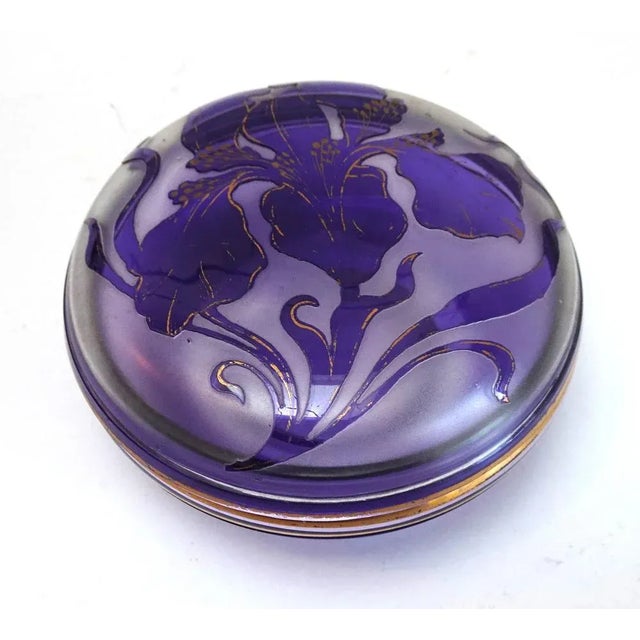 Art Nouveau Cameo Crystal Box by Philippe Wolfers for Val Saint Lambert, 1890s For Sale - Image 5 of 11