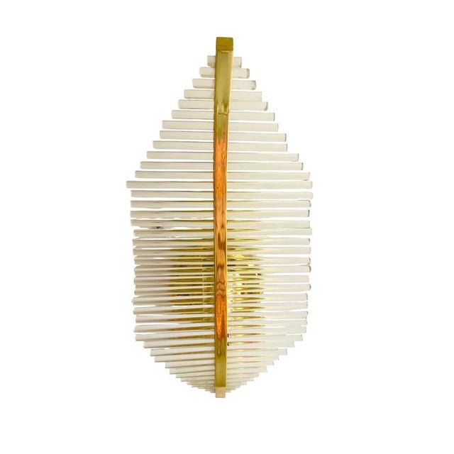 Murano Glass Wall Light by Gaetano Sciolari, Italy 1970s, Set of 6 For Sale - Image 6 of 12
