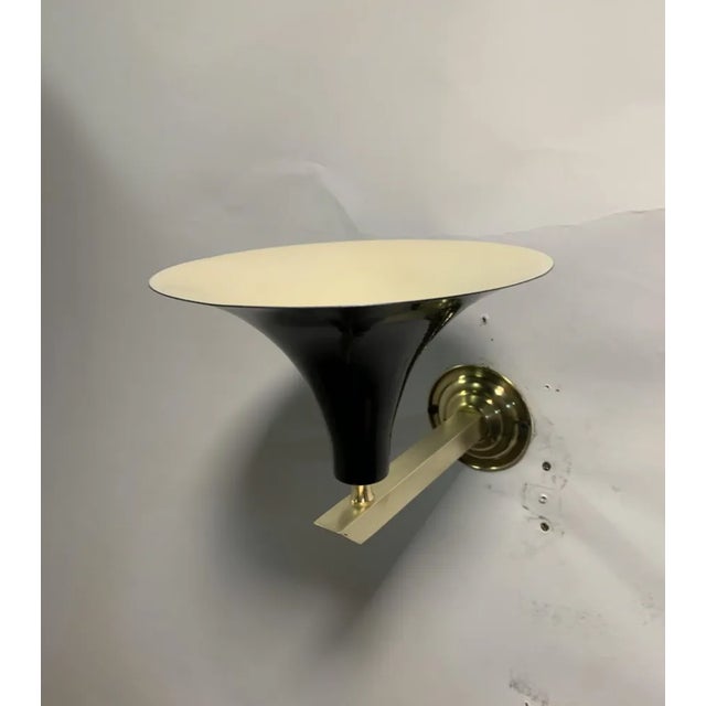 Metal Vintage Sconce in Brass, 1940s For Sale - Image 7 of 7