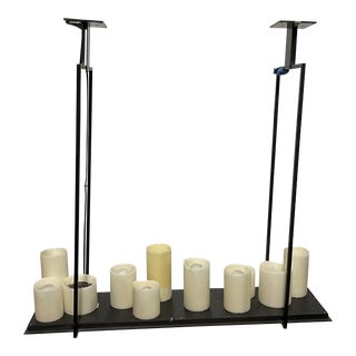 Holly Hunt Altar Hanging Light Designed by Kevin Reilly in Steel Patina Finish For Sale