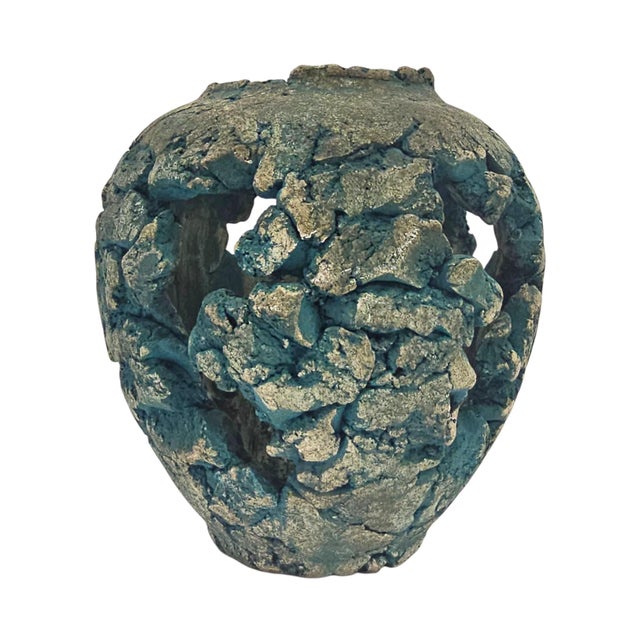 Contemporary 1960s–1970s Stan Langtwait Shapes of Clay Brutalist Sculptural Vessel For Sale - Image 3 of 13