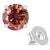 Haus of Brilliance 10K White Gold 1.0 Cttw Lab Created Round Brilliant Cut Pink Diamond Classic 4-Prong Solitaire Stud For Sale - Image 4 of 6