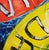 Textile Moisés Villafuerte "Dos Vidas" Blue, Red, and Yellow Contemporary Painting with Texts, 2023 For Sale - Image 7 of 11