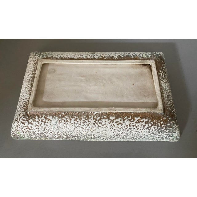 Mid-Century Modern Textured Ceramic Dish For Sale - Image 4 of 9