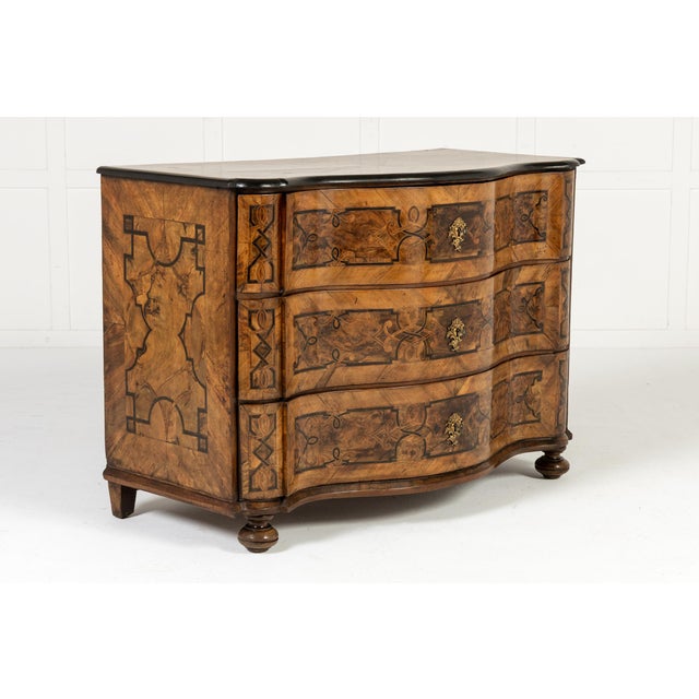 18th century german inlaid walnut commode an 18th century german inlaid walnut commode. probably south german in origin,...