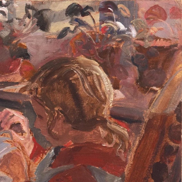 Impressionist 'Young Girl Sewing' by Ludvig Find, Circa 1900, Paris, Universal Exposition, Danish Oil, Pont Aven, Brittany For Sale - Image 3 of 6