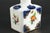 19th C. Old Paris Porcelain Perfume Vanity Bottle Blue & White Flowers & Gold For Sale In Houston - Image 6 of 11