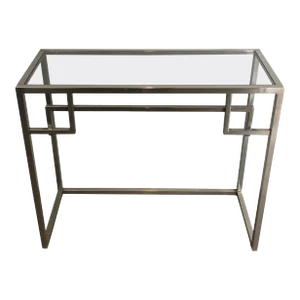 Design Chromed Console Table, French, circa 1970