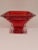 Mikasa Mikasa City Lights Red Crystal Votive Candle Holder Candy Dish For Sale - Image 4 of 4
