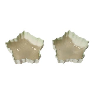 Belleek 2nd Mark 1891-1926 Star Salts- Set of 2 For Sale